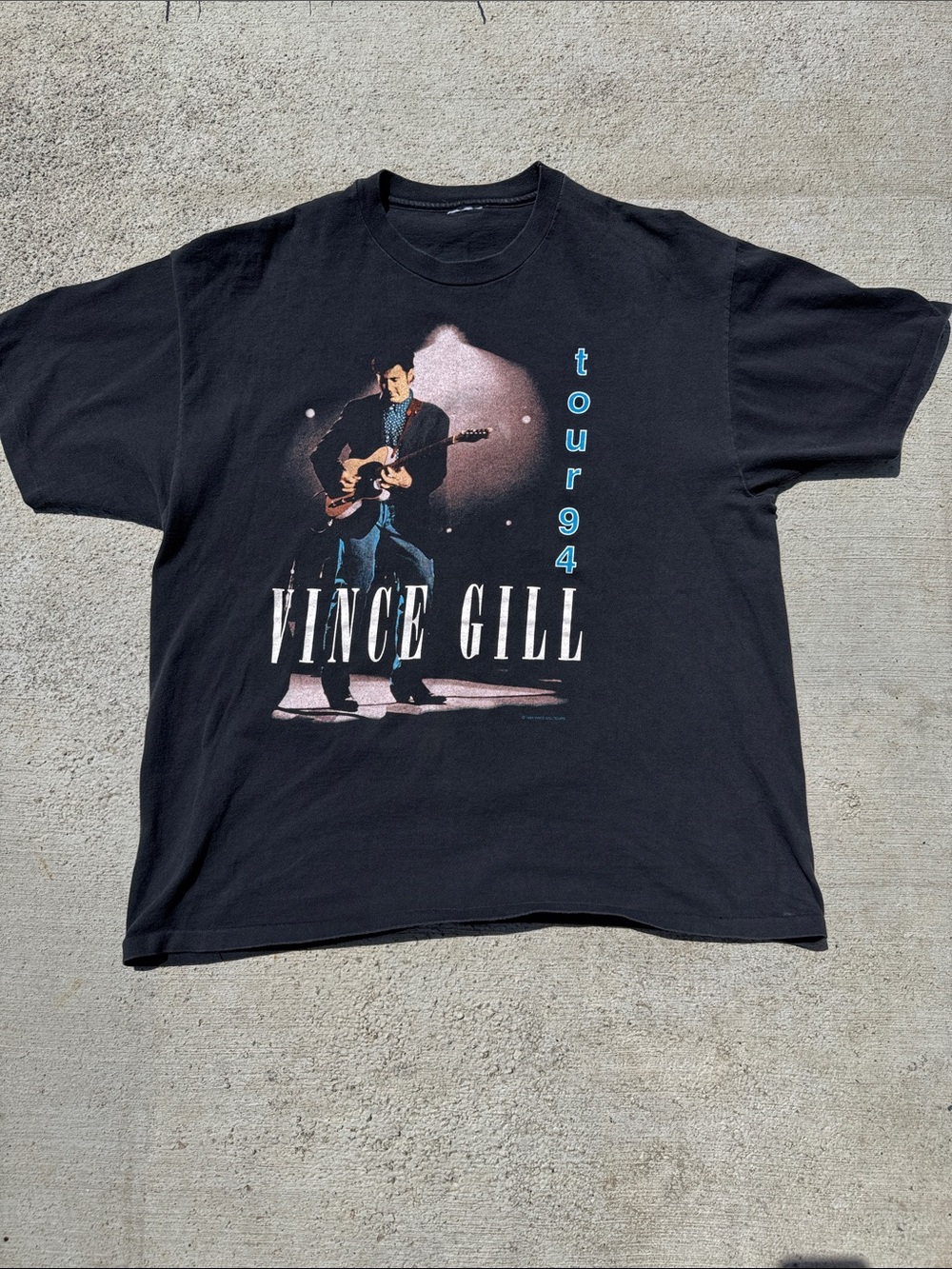 Vince Gill Tour '94 Black Graphic T-Shirt